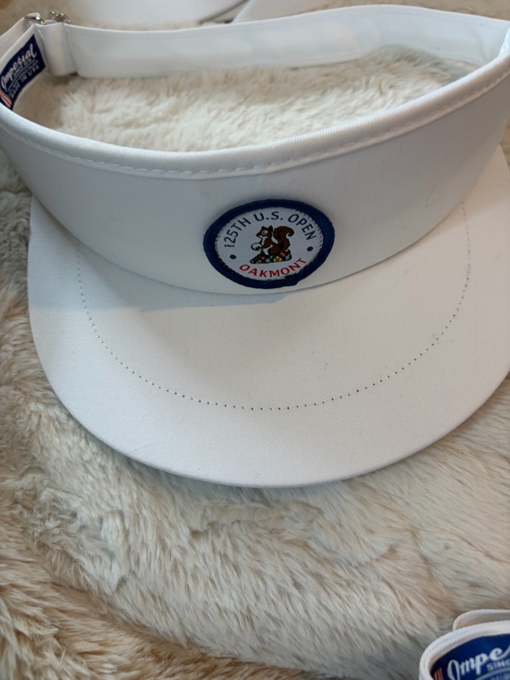 White Oakmont 125th U.S. Open Golf Visor